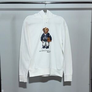 Polo Ralph Lauren Bear Men’s White Hoodie Size M